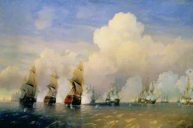 Der Russisch-Schwedische Seekrieg bei Kronstadt im Jahr 1790
